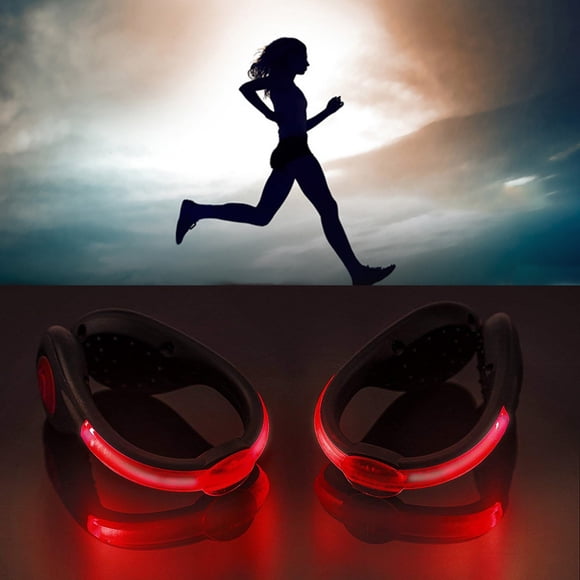 2pcs LED Shoes Clip Lights USB Charging Safety Clip Lights for Running Jogging Walking Biking