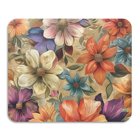 

ALAZA Dish Drying Mat for Kitchen Bohemia Flowers Counter Absorbent Draining Pad 15.7 x11.8