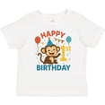 thumbnail image 3 of Inktastic Happy 1st Birthday Monkey Party Theme Boys or Girls Baby T-Shirt, 3 of 5