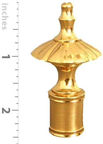 POLISHED  BRASS  MUSIC  NOTE  ELECTRIC  LIGHTING  LAMP  SHADE  FINIAL NEW 