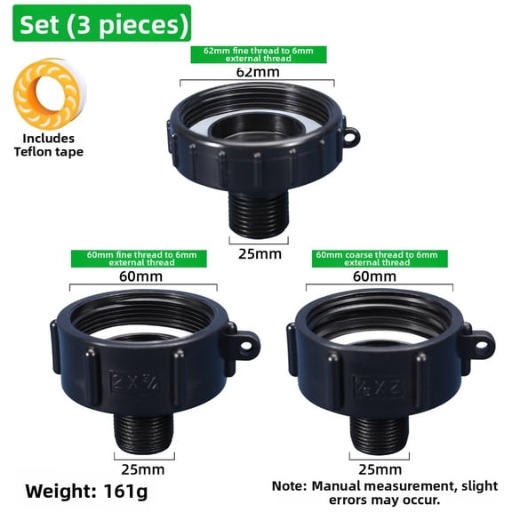 2 Threaded to 34 Male IBC Garden Hose Adapter for Easy Water Connection