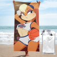thumbnail image 1 of Toalla de baño de secado rápido con dibujos animados de Lola Bunny, toalla de playa de microfibra para uso diario, 27,5 x 55 pulgadas, 1 of 8