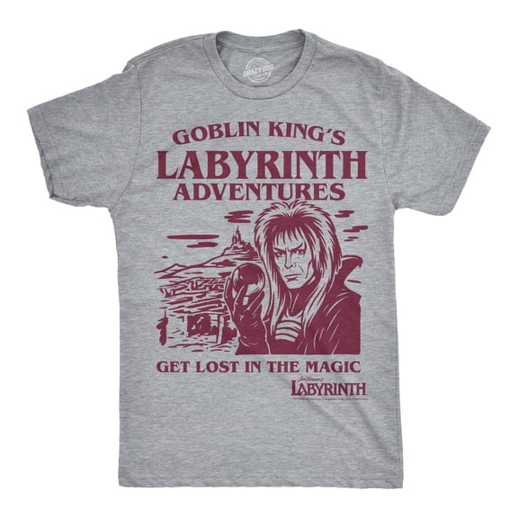Mens Funny T Shirts The Goblin Kings Labyrinth Adventures Jim Henson's Movie Tee For Men Graphic Tees