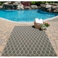thumbnail image 3 of Momeni  Baja Trellis Indoor Outdoor Rug Grey 2'3" x 4'6" 2' x 3' Indoor,Outdoor,Accent Ivory Rectangle, 3 of 5