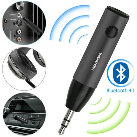 EEEKit Mini Bluetooth V4.1 Receiver Adapter 3.5mm AUX Car Kit /w Microphone for Speaker Headphones Computer