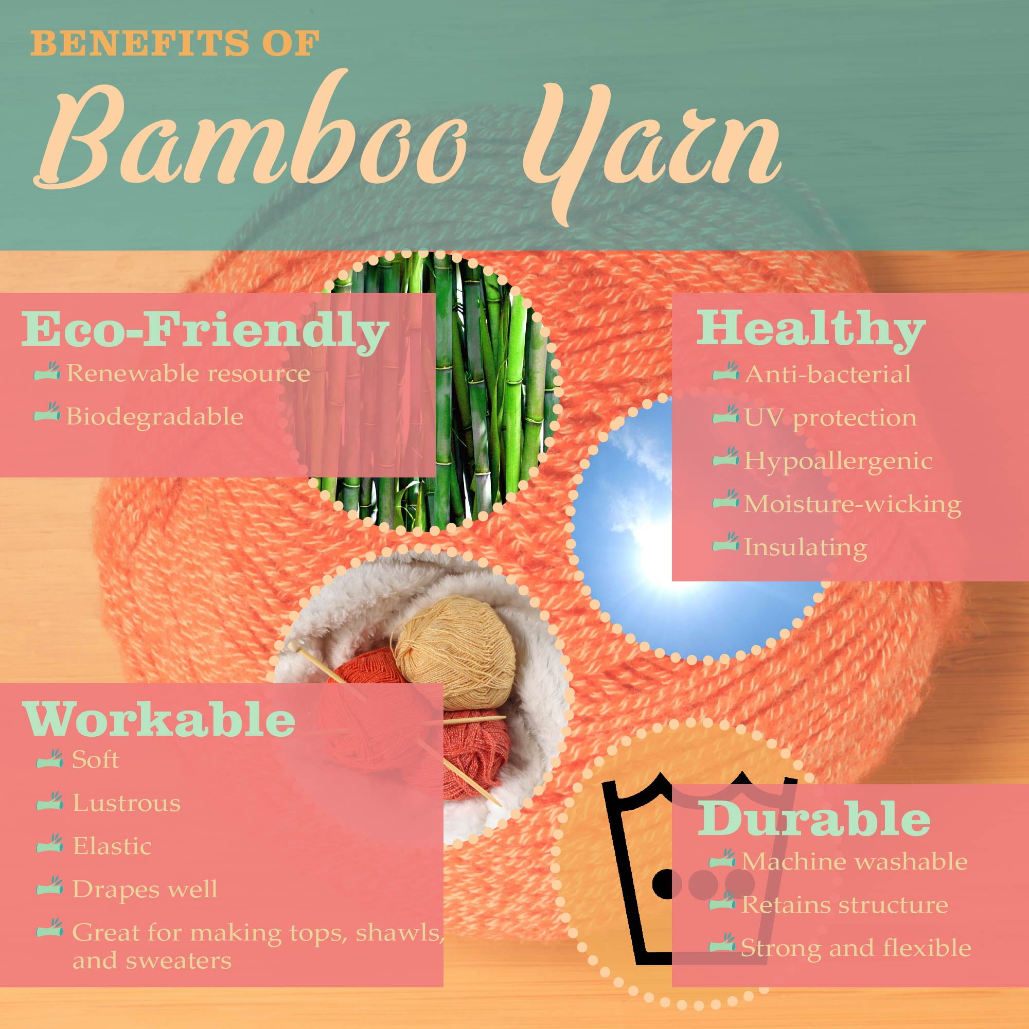 JubileeYarn Baby Soft Bamboo Cotton Yarn - 50g/Skein - Variety Pack - 12 Skeins