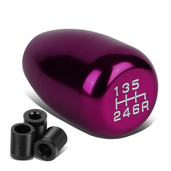 DNA Motoring SK-T99-PP Universal 6-Speed Manual Transmission Aluminum Racing Shift Knob (Purple)