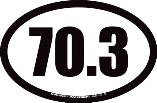 70.3 Decal Sticker Half Ironman Triathlon *NEW Design 5" 