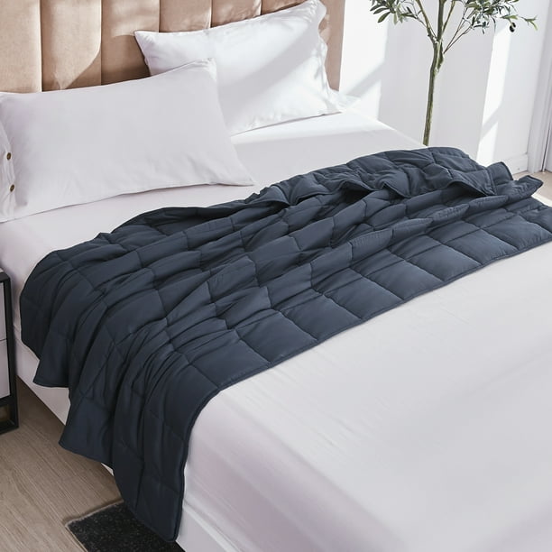 Pur Serenity 12 lbs Silky Soft Microfiber Weighted Blanket ...