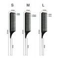thumbnail image 6 of 3 Sizes Strand Comb Hair Comb, Tail Comb for Hairdressing Salon, Needle Handle Comb, Anti-Static Hairdressing Comb Teeth Rattail Comb Hair Dye Comb for Hair Coloring Hairdressing Salon for Women Men B, 6 of 7