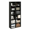 thumbnail image 2 of Furinno BASIC 12-Cube Open Bookcase Storage Organizer 12 x 32 x 71 in Espresso, 2 of 6
