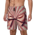 thumbnail image 1 of Balery Retro Bow Bañador para hombre, shorts de playa de secado rápido con entrepierna y forro de compresión-Large, 1 of 6