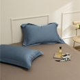 thumbnail image 1 of Nvzi 3 fundas de almohada de algodón de fibra larga. Comienza tu noche de ensueño con esta cómoda y transpirable funda de almohada de 48 x 74 cm (azul oscuro)., 1 of 5