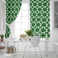 thumbnail image 5 of St. Patrick's Day Blackout Curtains for Bedroom, Spring Shamrock Plants Green Plaid Thermal Insulated Kitchen Drapes with Grommets, Light Blocking Window Treatment, 2 Panels 52" x 90", 5 of 7