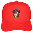 thumbnail image 2 of Harry Potter Gryffindor Crest Foam Snapback Trucker Hat - Unisex for Men and Women, 2 of 5