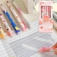 thumbnail image 1 of Mistaha Cartoon Inspired Erasable Gel Pen Set in Crystal Blue for Easy Note-Taking - Peach Juice Scented Ink - 0.5mm Tip - Student Study Buddy, 1 of 6