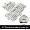 thumbnail image 5 of Anti-Fatigue Kitchen Rug Set of 2 Farmhouse Wooden Green Blue Cushioned Kitchen Floor Mat, Standing Mat Waterproof Non-Slip Kitchen Mats and Rugs PVC Ergonomic Comfort Foam Rug for Kitchen, 5 of 6