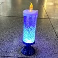 thumbnail image 2 of LED Christmas Candle with Base Flameless Candles Colorful Fantasy Crystal Candle Tourist Souvenir LED Night Lamp Battery Operated, 2 of 9