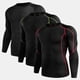 thumbnail image 1 of Camisetas de compresión para hombre, 3 uds., Elástico, de secado rápido, capa base, cuello redondo, Abanopi Camisa deportiva, 1 of 7