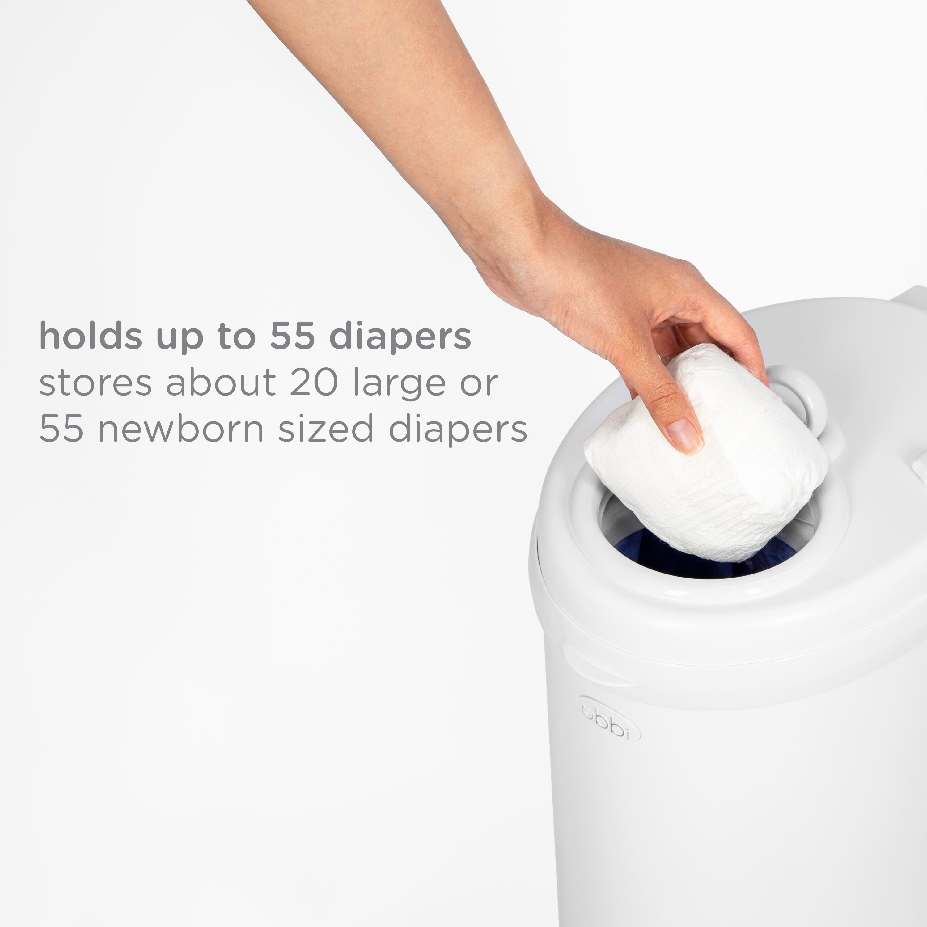 Ubbi Stainless Steel Diaper Pail, Odor Locking photo 7
