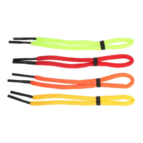 DINHEAROM 4pcs Sunglasses Cords Neon Green Foam Simple Design Surfing Eyewear 66x1.2cm