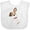AA-White, variant on Inktastic Dog with ear up Boys or Girls Baby Bib
