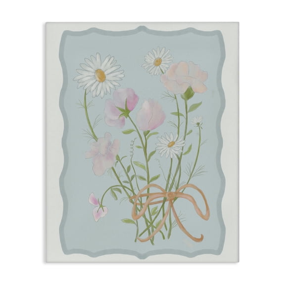 Spring Cottage Clippings Canvas Wall Art, design by Leslie Hermosa