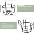 thumbnail image 4 of Planter Hanging Basket Holder Flower Fence Pot Railingbalcony Over Metal Iron Rail Deck Planters Wall Porchcontainer, 4 of 7