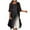 Black#women dresses with cardigan set, variant on Womens Two-Piece Set Floral Embroidered Midi Dress with Chiffon Cardigan Sleeveless Plus Size 3D Gradient Print Wedding Guest Dresses