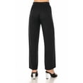 thumbnail image 5 of Women's Ribbed Straight Leg Drawstring Lounge Pants Soft Casual Relaxed Fit, 5 of 7