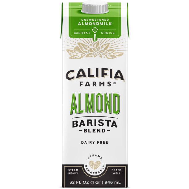 Califia Farms Unsweetened Almond Barista Blend Almond Milk 32 Fluid
