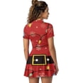 thumbnail image 4 of Psesaysky Christmas Golf Tennis Dress with Shorts for Women Santa Claus Sundress Short Sleeve Sports Active Dress with Pockets Zip Stand Collar Workout Athletic Outfit XS-2XL, 4 of 7