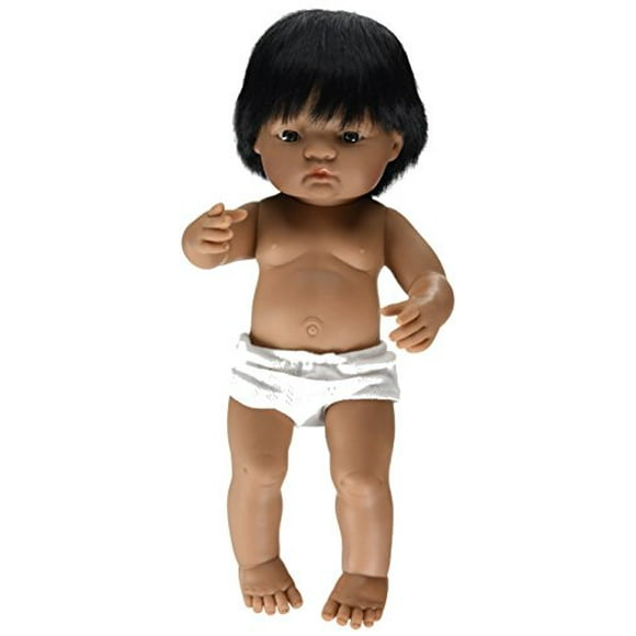 Miniland 15'' Anatomically Correct Baby Doll, Hispanic Boy