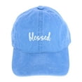 thumbnail image 1 of David & Young  Blessed Embroidered Denim Baseball Cap Hat (Women's), 1 of 2