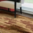 thumbnail image 6 of BNM Eclectic Multi-Tone Abstract Indoor Rug, 7' x 9', Maroon, 6 of 6