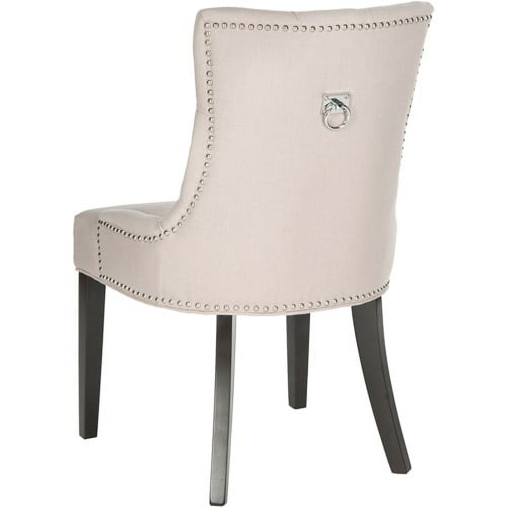 SAFAVIEH Harlow Glam Tufted Ring Chair with Silver Nailheads, Set of 2