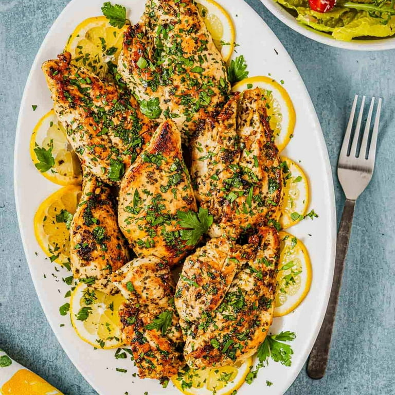 Lemon Garlic Chicken Marinade Lemon Garlic Chicken Breast Parsley - Main Image