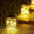 thumbnail image 1 of Luces solares colgantes en frascos de vidrio CHAO 30 luces LED para exteriores, 1 of 5