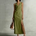thumbnail image 3 of Iyufng Maxi Dresses for Women Summer Loose Fitting Cowl Neck, 3 of 7