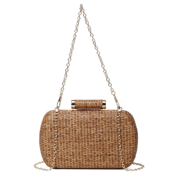 Straw Clutch Purse for Women Wedding Hand-Woved Evening Straw Handbag Party Wedding Summer Beach Bag Wicker clutch