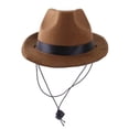 thumbnail image 6 of Zhaomeidaxi Funny Pet Costume Accessories, Cat Small Dog Cowboy Hat with Adjustable Chin Strap for Birthday Christmas Halloween Holiday Party Cosplay and Daily Wearing, 6 of 8