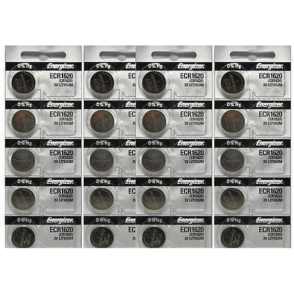 20 Energizer ECR1620 CR1620 1620 3V Lithium Watch Batteries