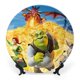 thumbnail image 1 of Shrek Plato decorativo de porcelana fina (bone china), plato decorativo de cerámica para hogar, oficina, soporte de pared, platos decorativos para dormitorio - 6 pulgadas (15 cm), 1 of 6