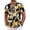 Black- Palm Leaf, variant on Mens Hawaiian Shirt Short Sleeve Floral Button Down Shirts Tropical Summer Beach Shirts