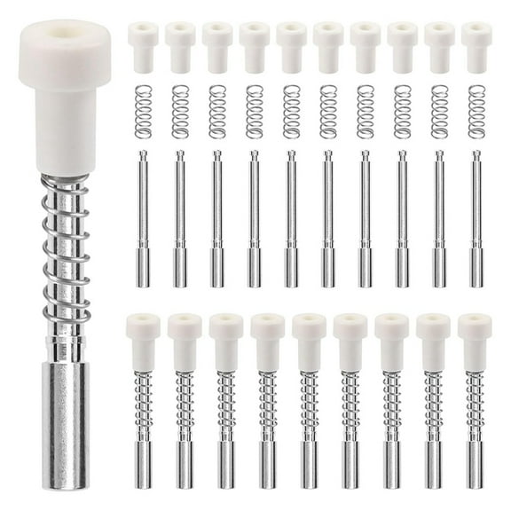 30Pack Window Screen Plunger Latches Window Screen Replacement Plunger Pin Set 5/32 X 1-1/2 Inch for 3/4" Screen Frame,30*window screen pins,Silver