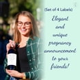 thumbnail image 6 of FRIENDS Pregnancy Announcement Wine Labels â SET of 4 â Only the Best FRIENDS Get Promoted to AUNTIE Labels, Aunties, Minimalist Pregnancy Reveal Wine Bottle Label Baby Reveal WATERPROOF A202-4F1, 6 of 7