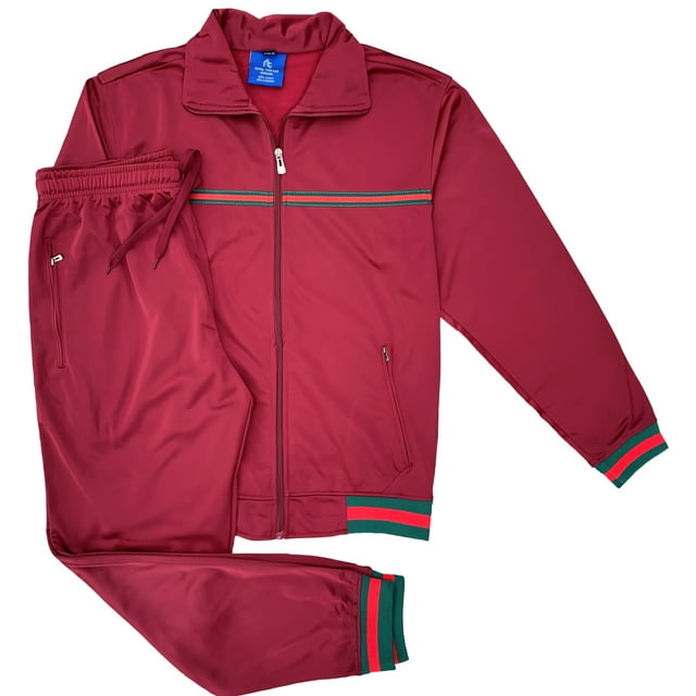 Ensemble 2 Pcs pour Homme : Veste de Jogging à Rayures de Mode Active StarLight et Pantalon de Survêtement