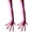 Pink, variant on Punk Long Nails Paws Gloves Elastic Stretchy Arm Gloves Cosplay Event Armwear