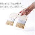 thumbnail image 4 of Limewash Paint Brush Natural Bristle - 4 Inch Wide U-Shaped Brush, 4 of 5