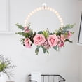 thumbnail image 3 of artificiales puerta decorativa ventana colgante de pared jardín telón de fondo chimenea decoración ornamento Rosa perfecl Guirnalda de la puerta delantera de la ventana, 3 of 7